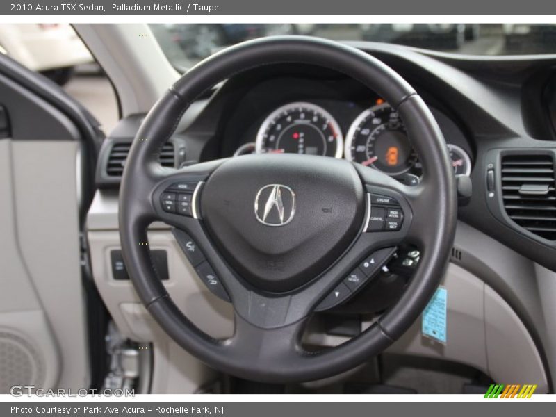 Palladium Metallic / Taupe 2010 Acura TSX Sedan