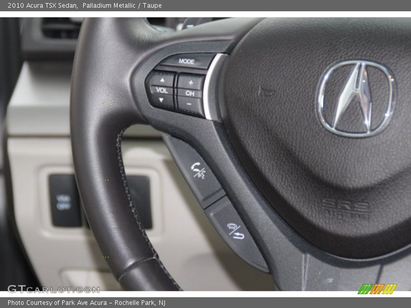 Palladium Metallic / Taupe 2010 Acura TSX Sedan