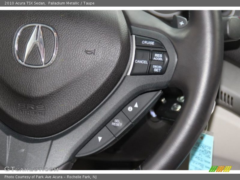 Palladium Metallic / Taupe 2010 Acura TSX Sedan