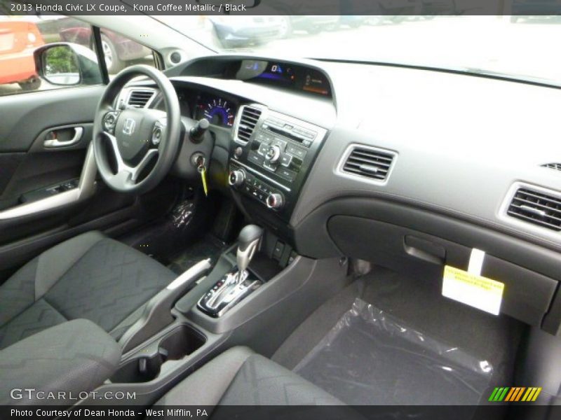 Kona Coffee Metallic / Black 2013 Honda Civic LX Coupe