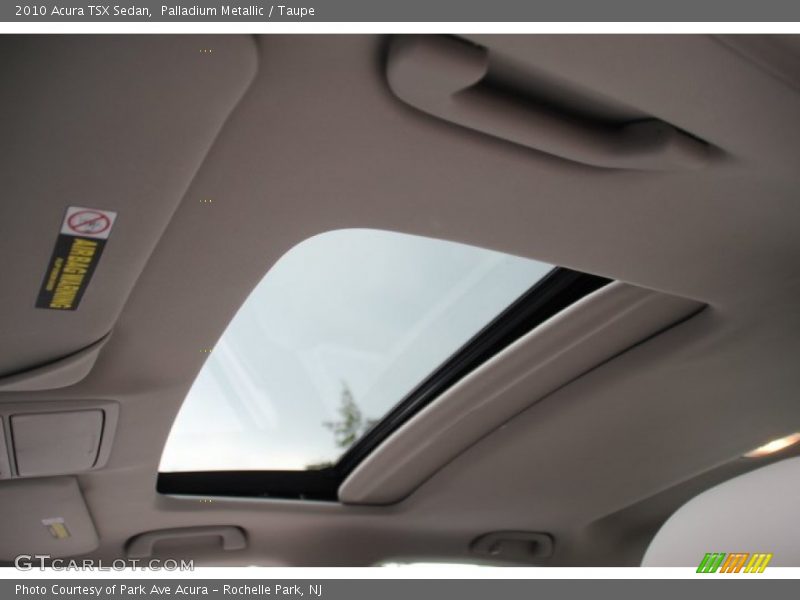 Palladium Metallic / Taupe 2010 Acura TSX Sedan
