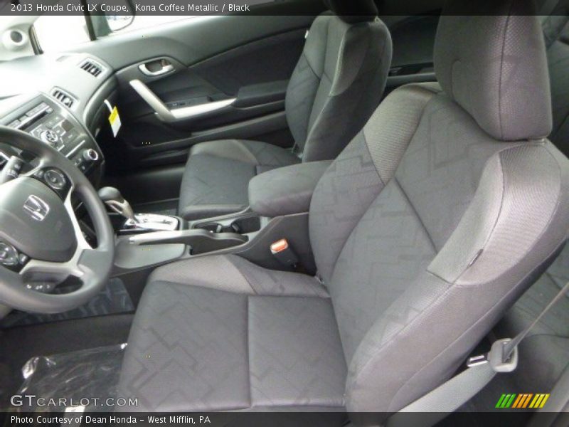 Kona Coffee Metallic / Black 2013 Honda Civic LX Coupe