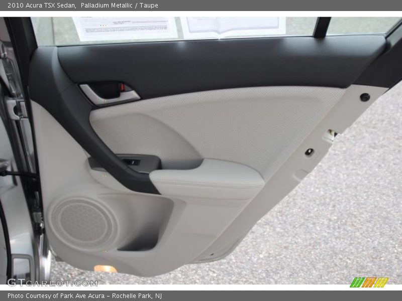 Palladium Metallic / Taupe 2010 Acura TSX Sedan