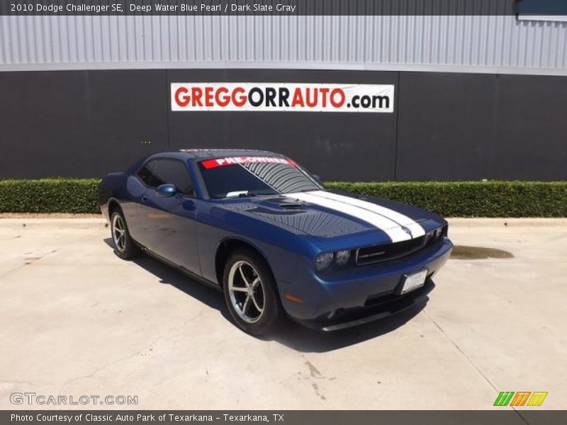 Deep Water Blue Pearl / Dark Slate Gray 2010 Dodge Challenger SE