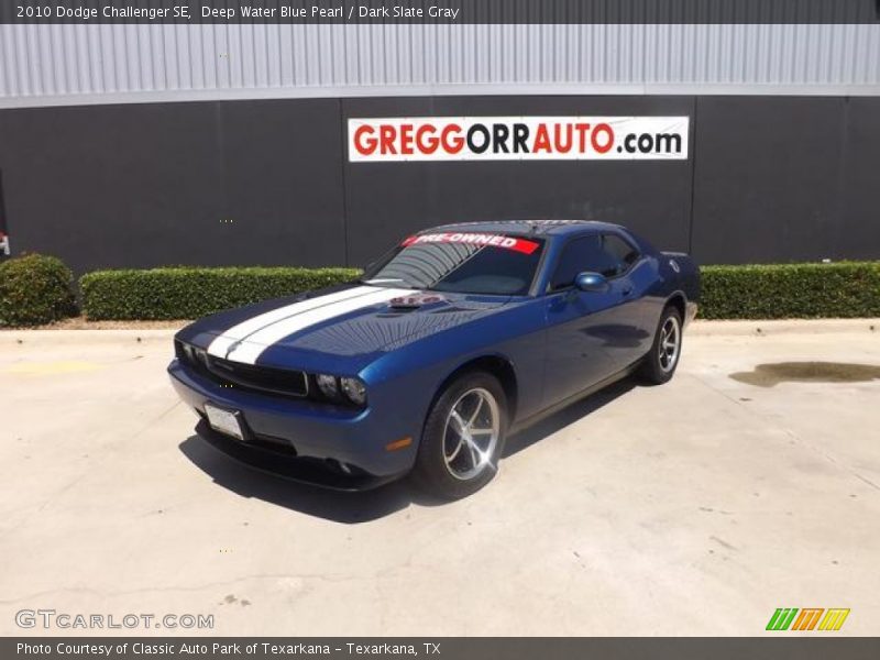 Deep Water Blue Pearl / Dark Slate Gray 2010 Dodge Challenger SE