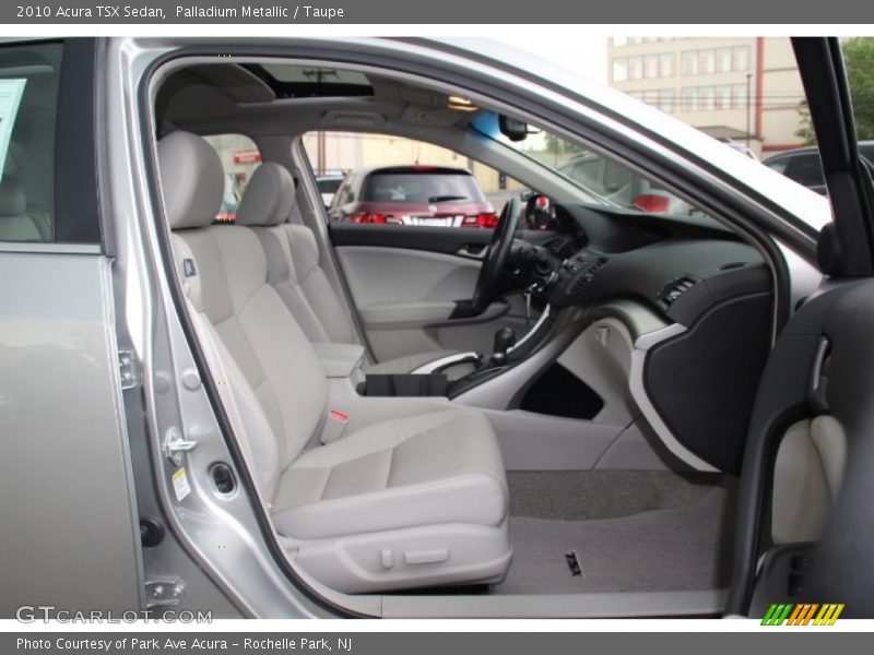 Palladium Metallic / Taupe 2010 Acura TSX Sedan