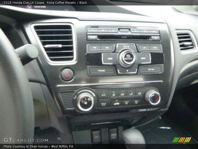 Kona Coffee Metallic / Black 2013 Honda Civic LX Coupe