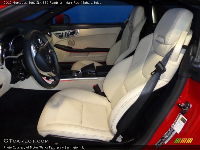 Mars Red / Sahara Beige 2012 Mercedes-Benz SLK 350 Roadster