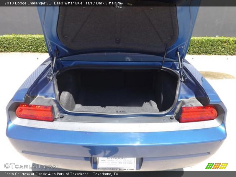 Deep Water Blue Pearl / Dark Slate Gray 2010 Dodge Challenger SE