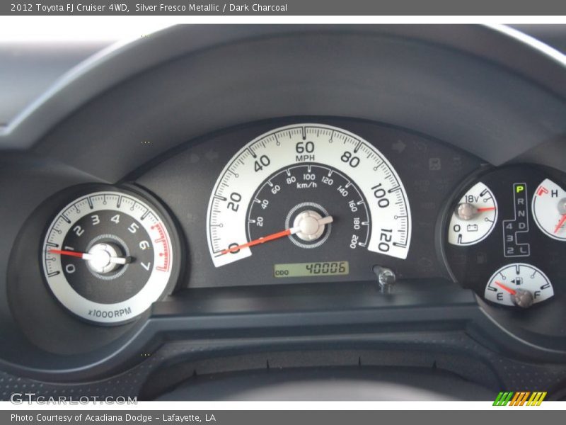 Silver Fresco Metallic / Dark Charcoal 2012 Toyota FJ Cruiser 4WD