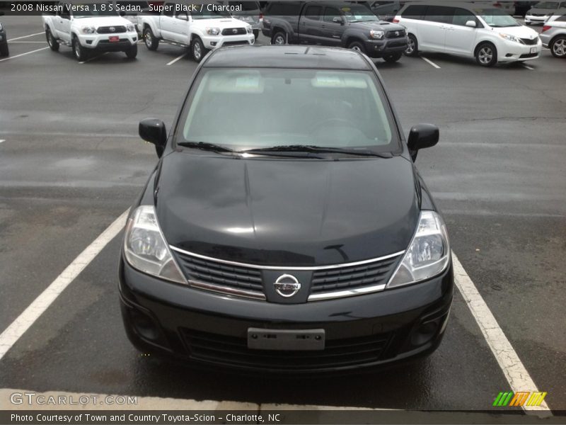 Super Black / Charcoal 2008 Nissan Versa 1.8 S Sedan