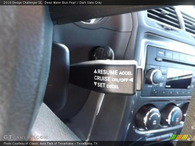 Deep Water Blue Pearl / Dark Slate Gray 2010 Dodge Challenger SE