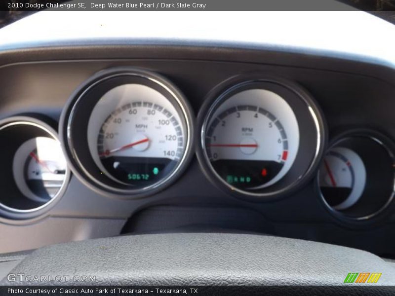 Deep Water Blue Pearl / Dark Slate Gray 2010 Dodge Challenger SE