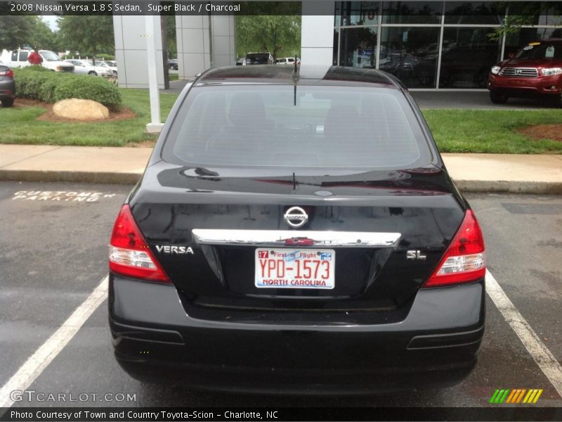 Super Black / Charcoal 2008 Nissan Versa 1.8 S Sedan