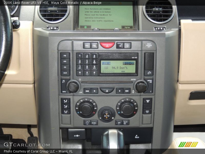 Controls of 2006 LR3 V8 HSE