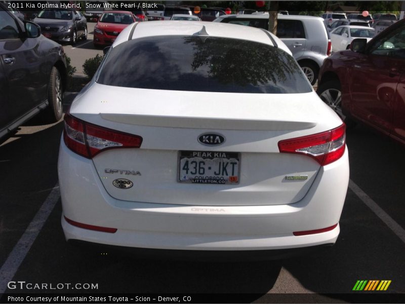 Snow White Pearl / Black 2011 Kia Optima Hybrid