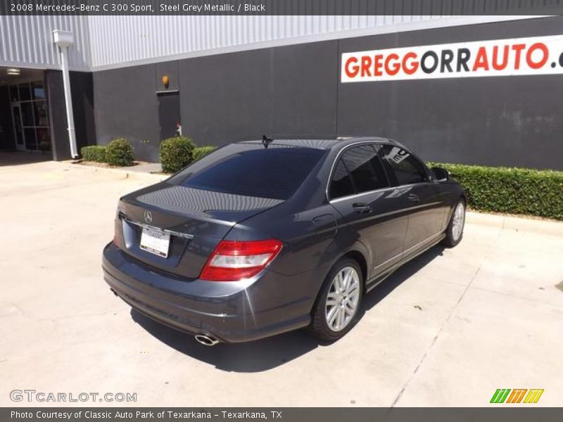 Steel Grey Metallic / Black 2008 Mercedes-Benz C 300 Sport