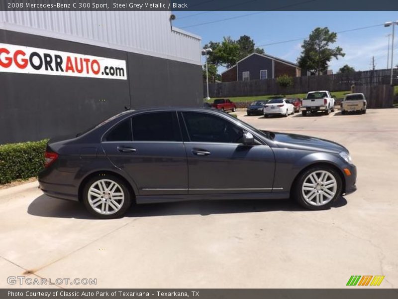 Steel Grey Metallic / Black 2008 Mercedes-Benz C 300 Sport