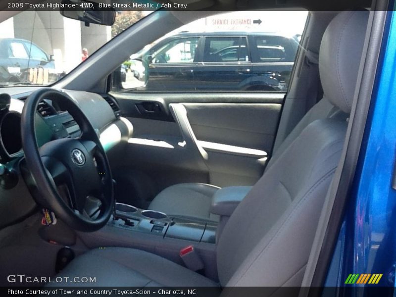 Blue Streak Metallic / Ash Gray 2008 Toyota Highlander 4WD