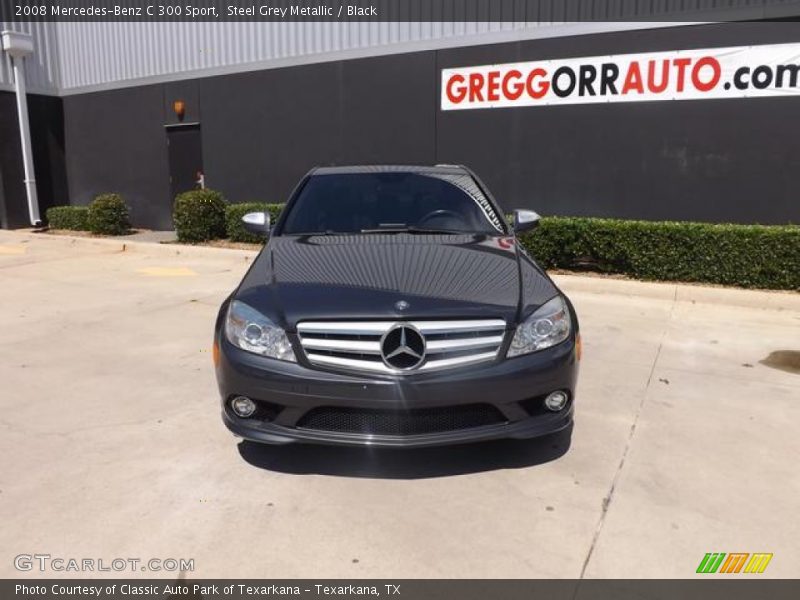 Steel Grey Metallic / Black 2008 Mercedes-Benz C 300 Sport