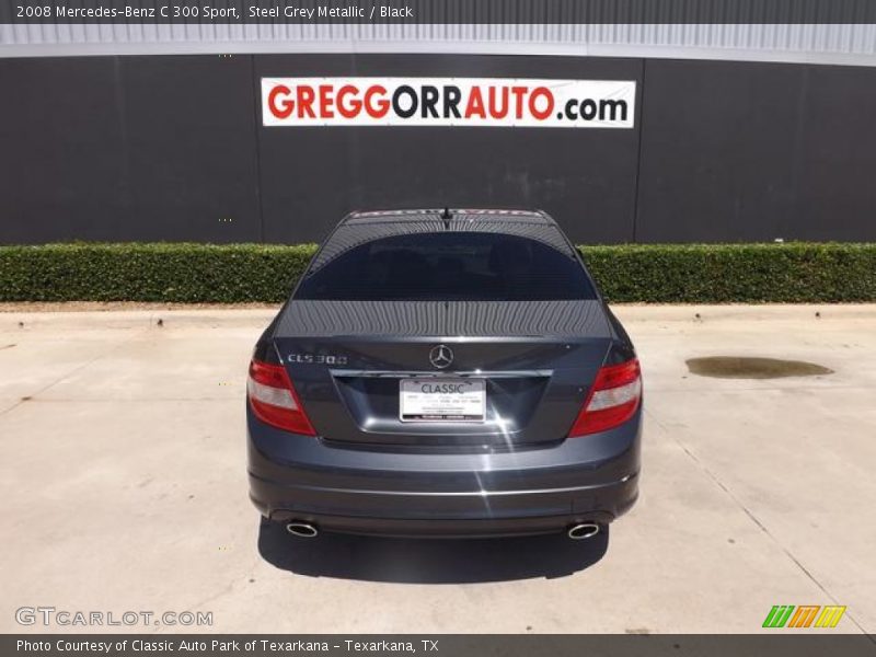 Steel Grey Metallic / Black 2008 Mercedes-Benz C 300 Sport