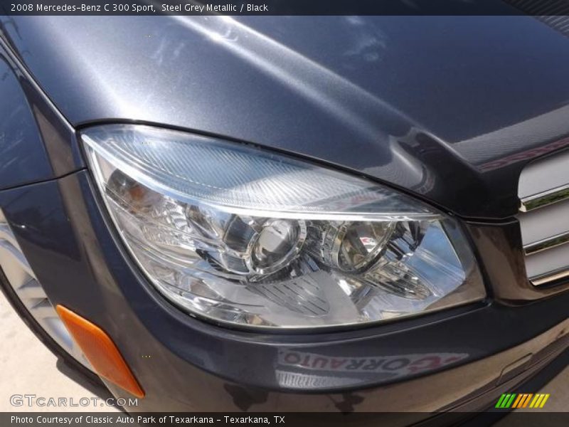 Steel Grey Metallic / Black 2008 Mercedes-Benz C 300 Sport