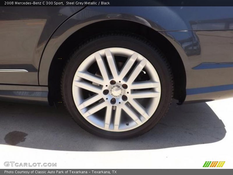 Steel Grey Metallic / Black 2008 Mercedes-Benz C 300 Sport