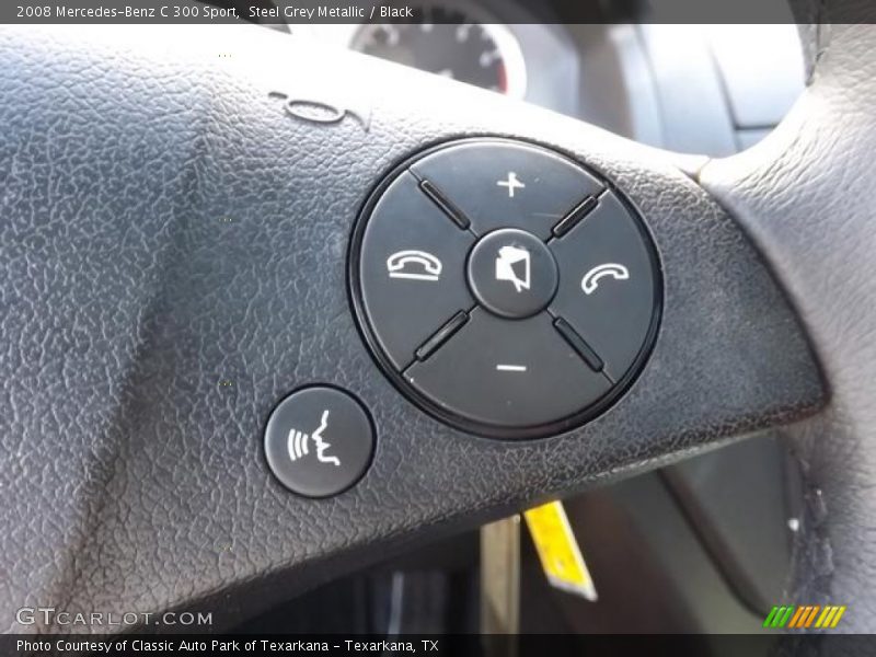 Steel Grey Metallic / Black 2008 Mercedes-Benz C 300 Sport