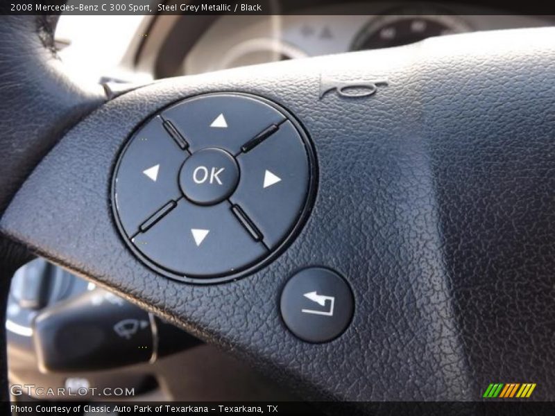 Steel Grey Metallic / Black 2008 Mercedes-Benz C 300 Sport