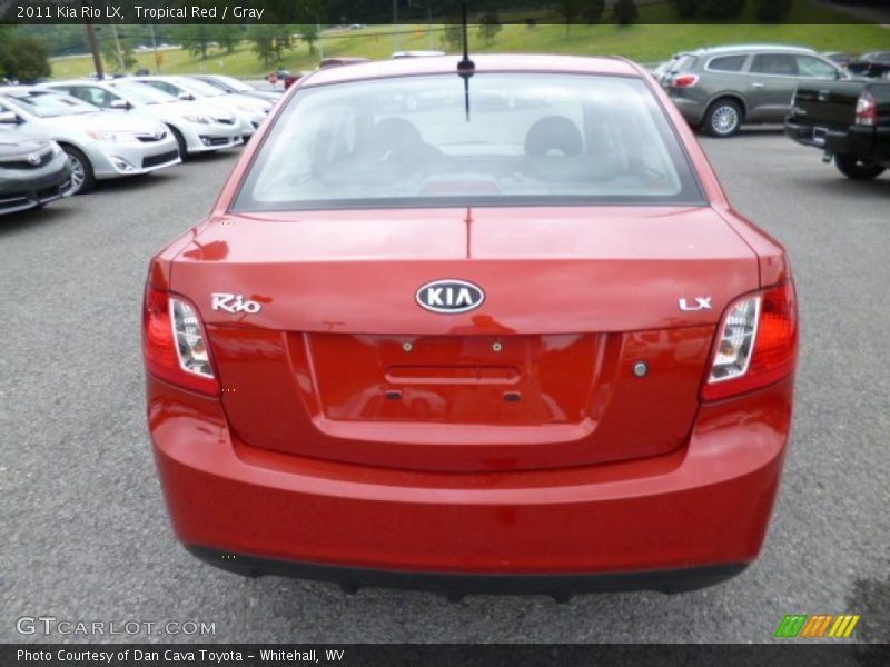 Tropical Red / Gray 2011 Kia Rio LX