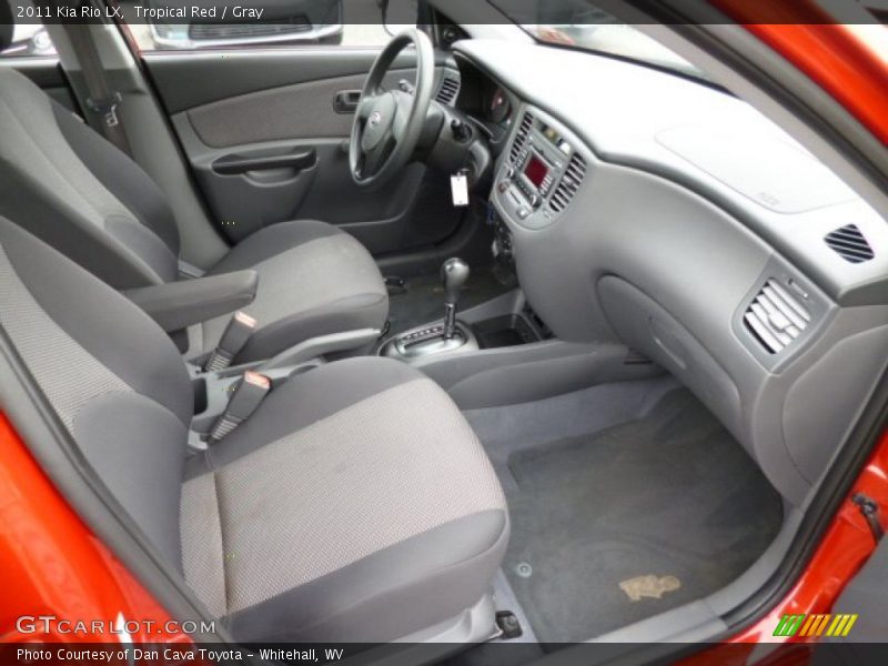 Tropical Red / Gray 2011 Kia Rio LX