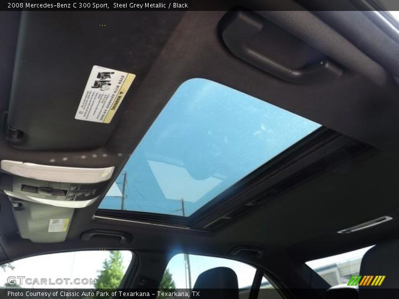 Steel Grey Metallic / Black 2008 Mercedes-Benz C 300 Sport