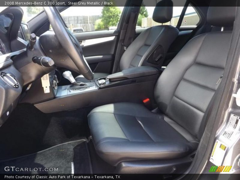 Steel Grey Metallic / Black 2008 Mercedes-Benz C 300 Sport
