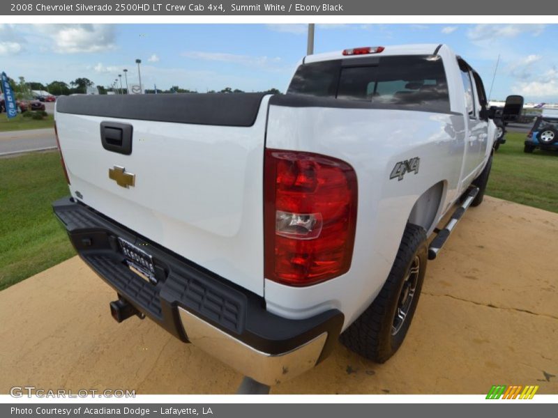 Summit White / Ebony Black 2008 Chevrolet Silverado 2500HD LT Crew Cab 4x4