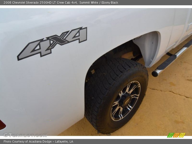 Summit White / Ebony Black 2008 Chevrolet Silverado 2500HD LT Crew Cab 4x4