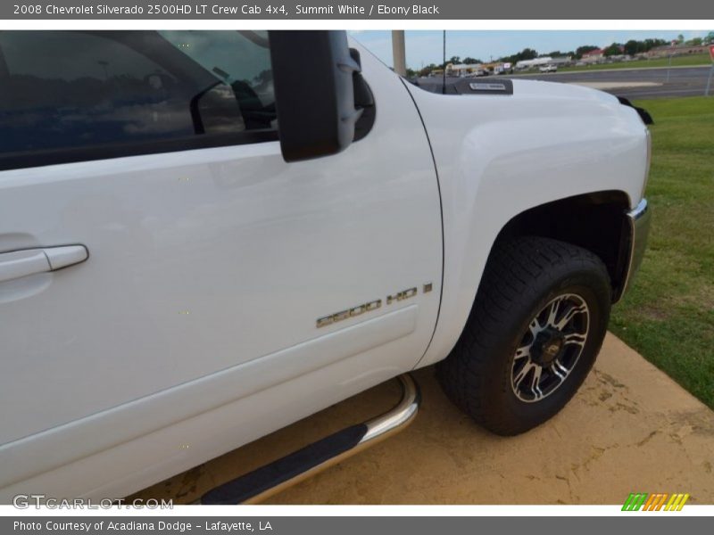 Summit White / Ebony Black 2008 Chevrolet Silverado 2500HD LT Crew Cab 4x4