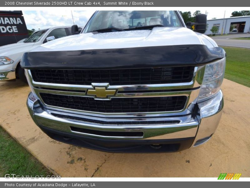 Summit White / Ebony Black 2008 Chevrolet Silverado 2500HD LT Crew Cab 4x4