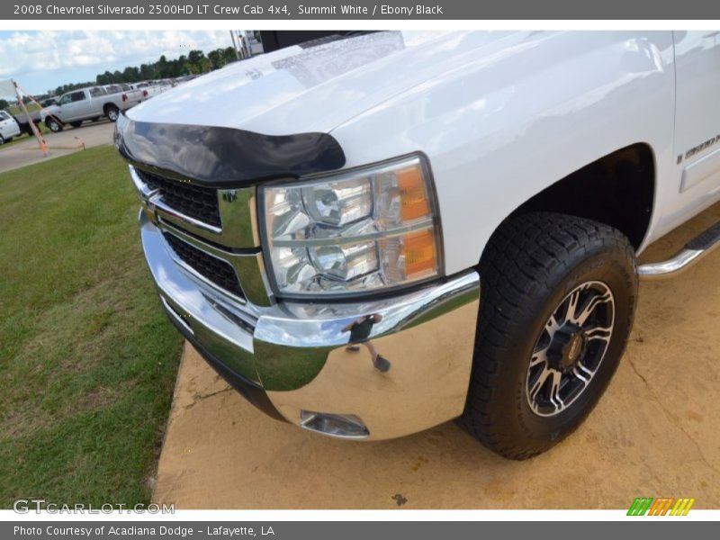 Summit White / Ebony Black 2008 Chevrolet Silverado 2500HD LT Crew Cab 4x4