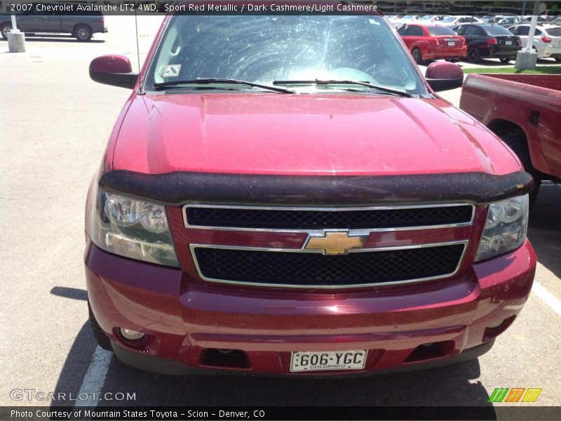 Sport Red Metallic / Dark Cashmere/Light Cashmere 2007 Chevrolet Avalanche LTZ 4WD