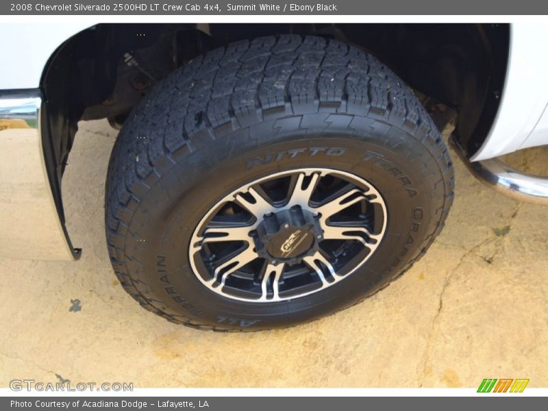 Summit White / Ebony Black 2008 Chevrolet Silverado 2500HD LT Crew Cab 4x4