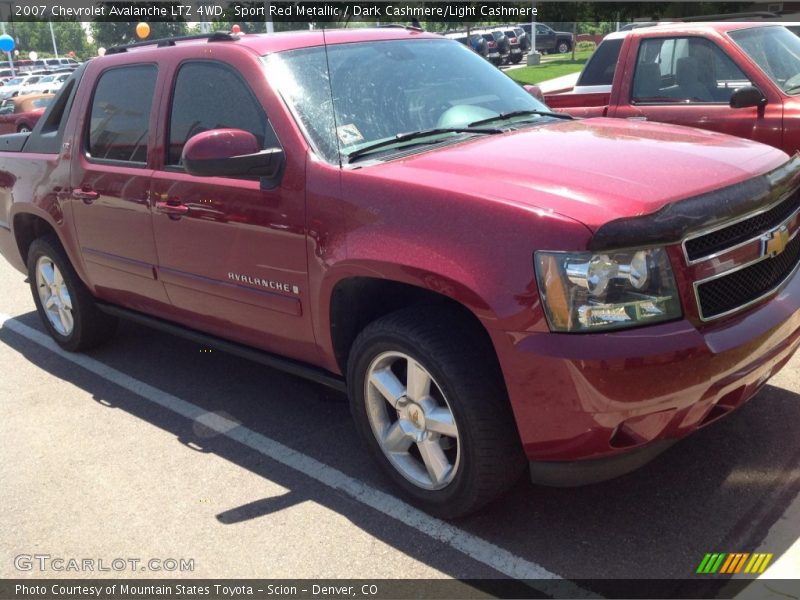 Sport Red Metallic / Dark Cashmere/Light Cashmere 2007 Chevrolet Avalanche LTZ 4WD