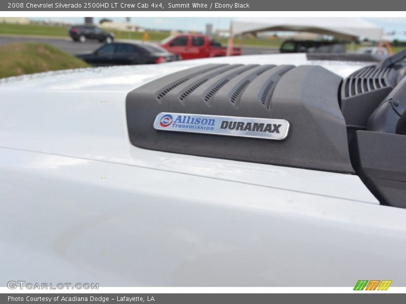 Summit White / Ebony Black 2008 Chevrolet Silverado 2500HD LT Crew Cab 4x4