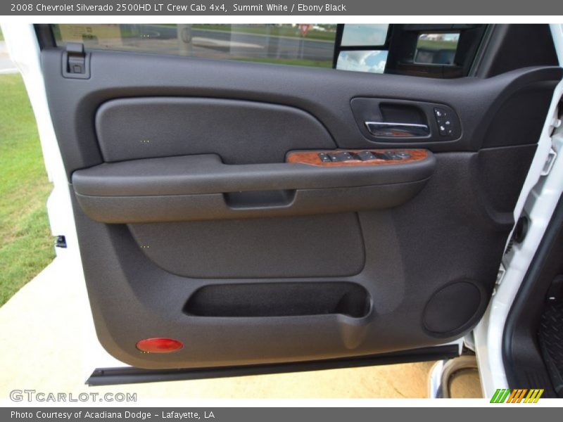 Summit White / Ebony Black 2008 Chevrolet Silverado 2500HD LT Crew Cab 4x4