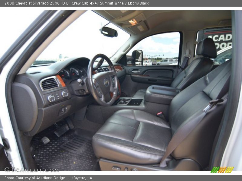 Summit White / Ebony Black 2008 Chevrolet Silverado 2500HD LT Crew Cab 4x4