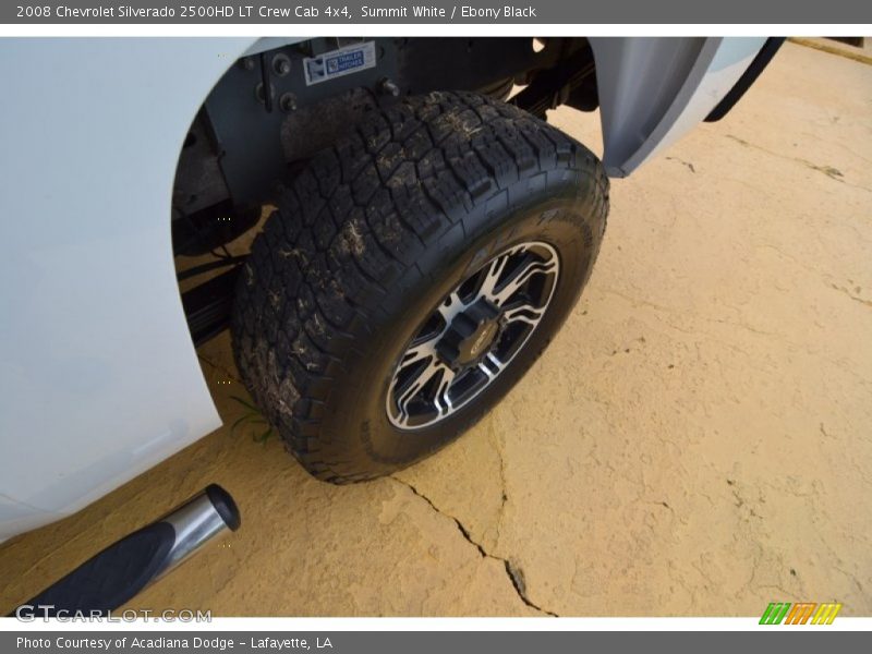 Summit White / Ebony Black 2008 Chevrolet Silverado 2500HD LT Crew Cab 4x4