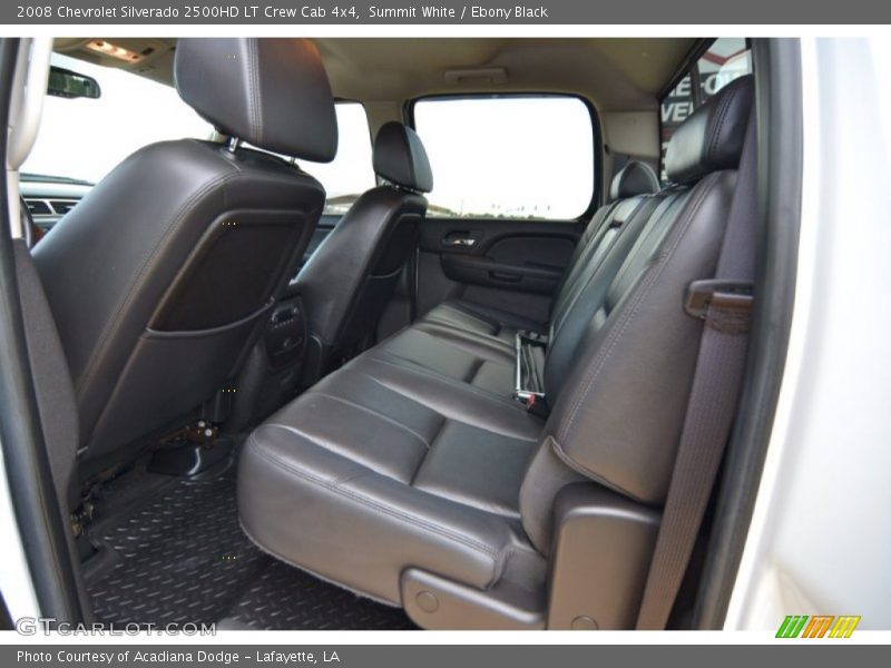 Summit White / Ebony Black 2008 Chevrolet Silverado 2500HD LT Crew Cab 4x4
