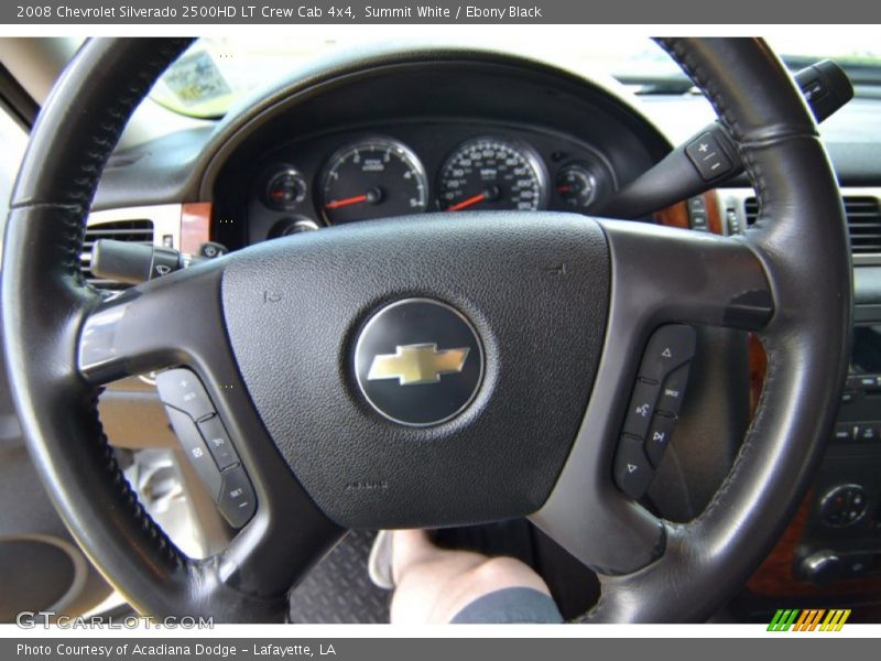 Summit White / Ebony Black 2008 Chevrolet Silverado 2500HD LT Crew Cab 4x4