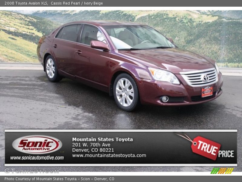 Cassis Red Pearl / Ivory Beige 2008 Toyota Avalon XLS
