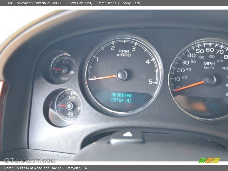 Summit White / Ebony Black 2008 Chevrolet Silverado 2500HD LT Crew Cab 4x4
