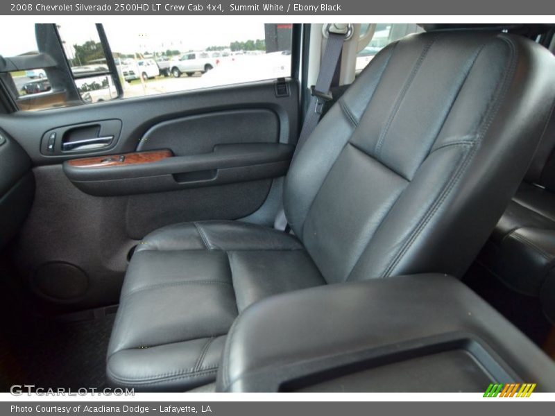 Summit White / Ebony Black 2008 Chevrolet Silverado 2500HD LT Crew Cab 4x4